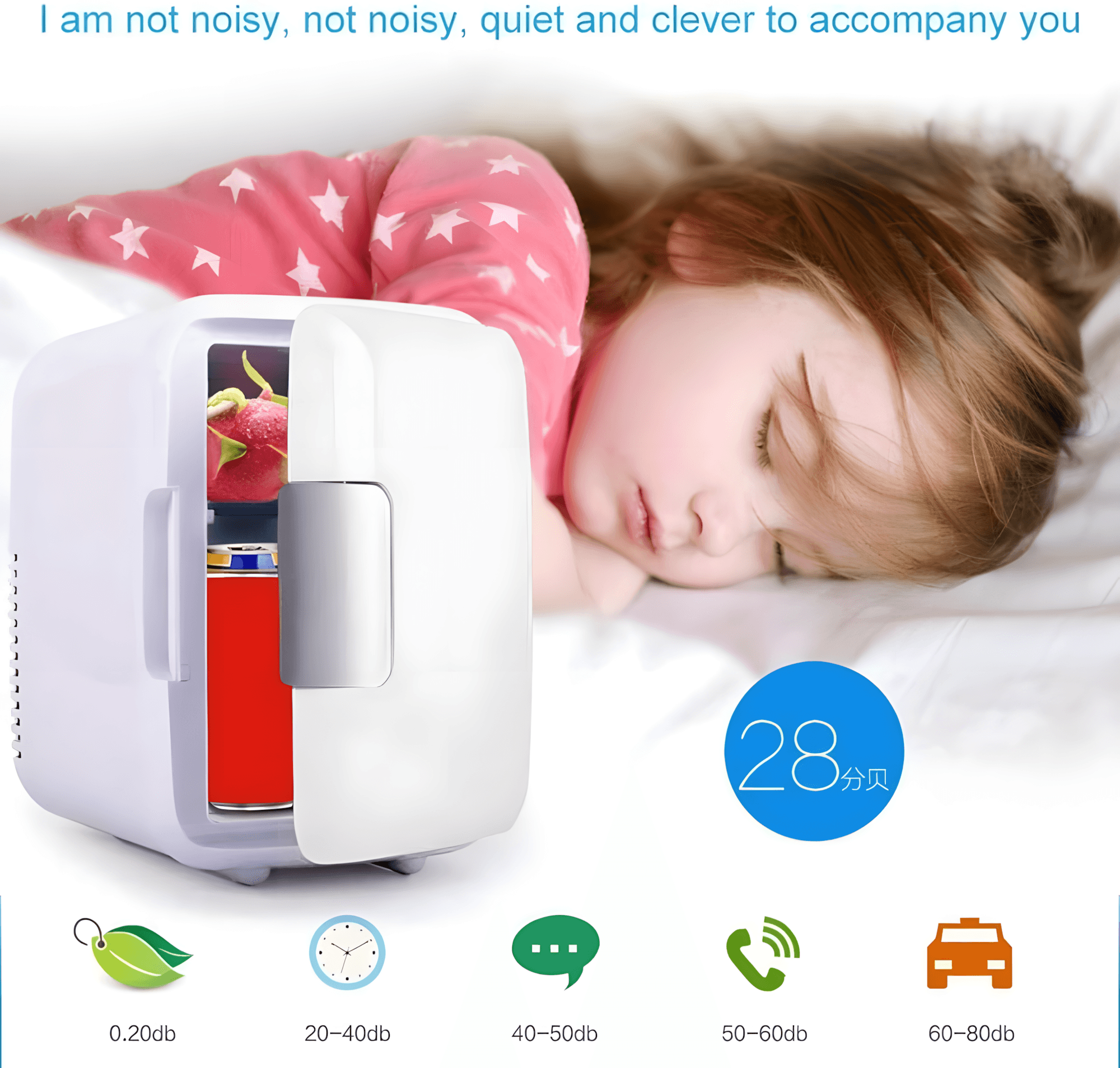 ثلاجة محمولة متنقلة 8 لتر للسيارة و المنزل DENX ضمان 6 أشهر - الصورة 2