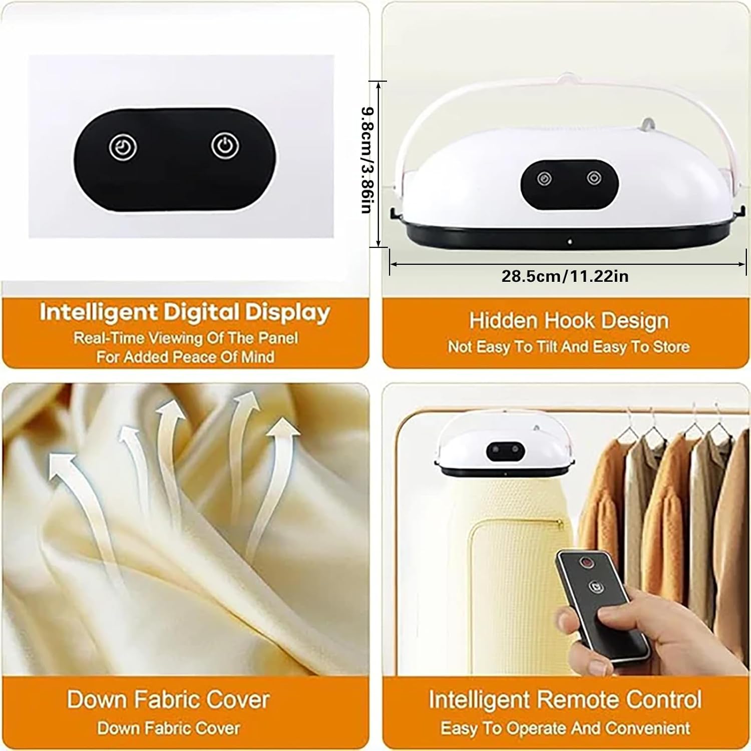 مجفف ملابس محمول ضمان 6 أشهر - الصورة 2